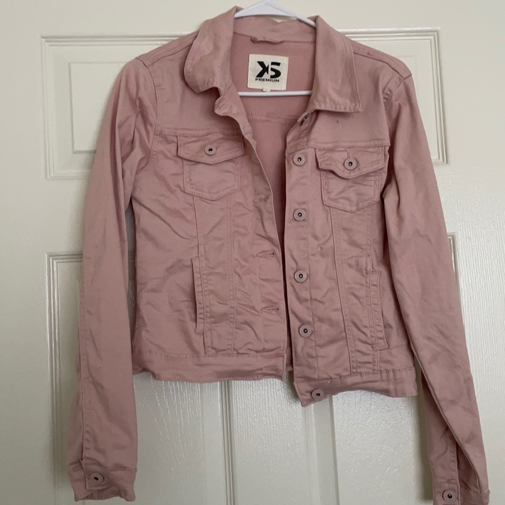 Pink jean jacket
